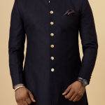 Classic Blue Berry Achkan for Men | Elegant Ethnic Wear | Jaipurio